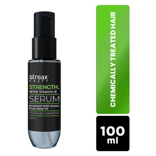 Streax Craft Strength Hair Serum I For Chemically Treated Hair I Strength With Vitamin-E, 100ml Buy at Indicrest