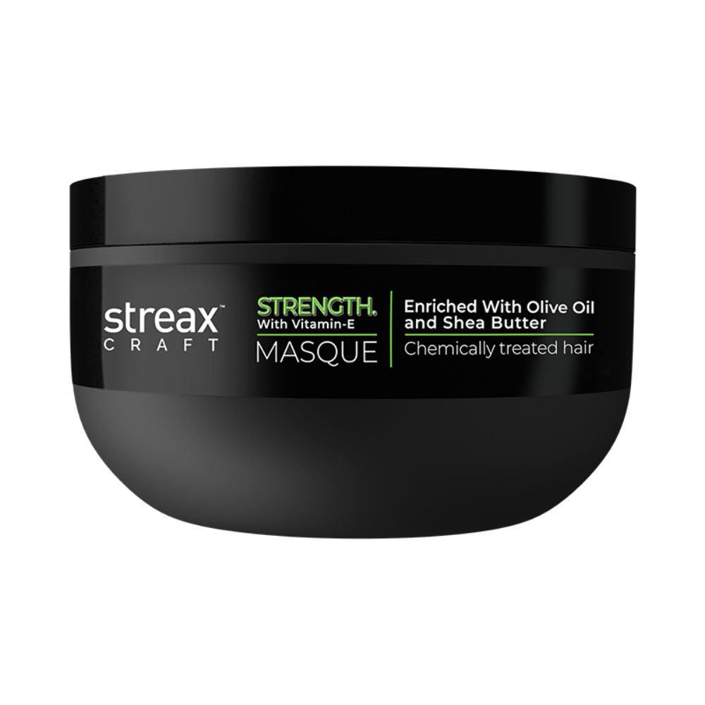 Streax Craft Strength Masque Hair Spa For Chemically Treated Hair I Strength With Vitamin-E, 200ml Buy at Indicrest Image 8
