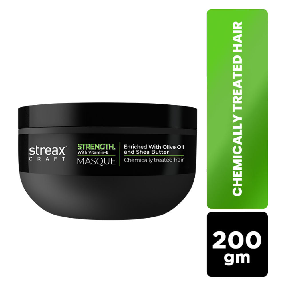 Streax Craft Strength Masque Hair Spa For Chemically Treated Hair I Strength With Vitamin-E, 200ml Buy at Indicrest