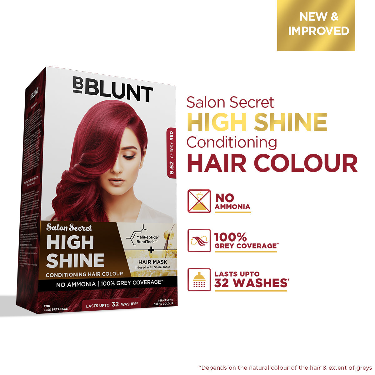 Bblunt High Shine Conditioning Hair Colour Pack of 2, Cherry Red Shade 6.62 Pack of 2 - Image 2 - Buy from Indicrest