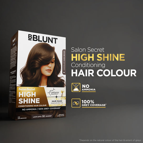 Bblunt High Shine Conditioning Hair Colour Pack of 2, Chocolate Dark Brown Shade 3 Pack of 2 - Image 2 - Buy from Indicrest