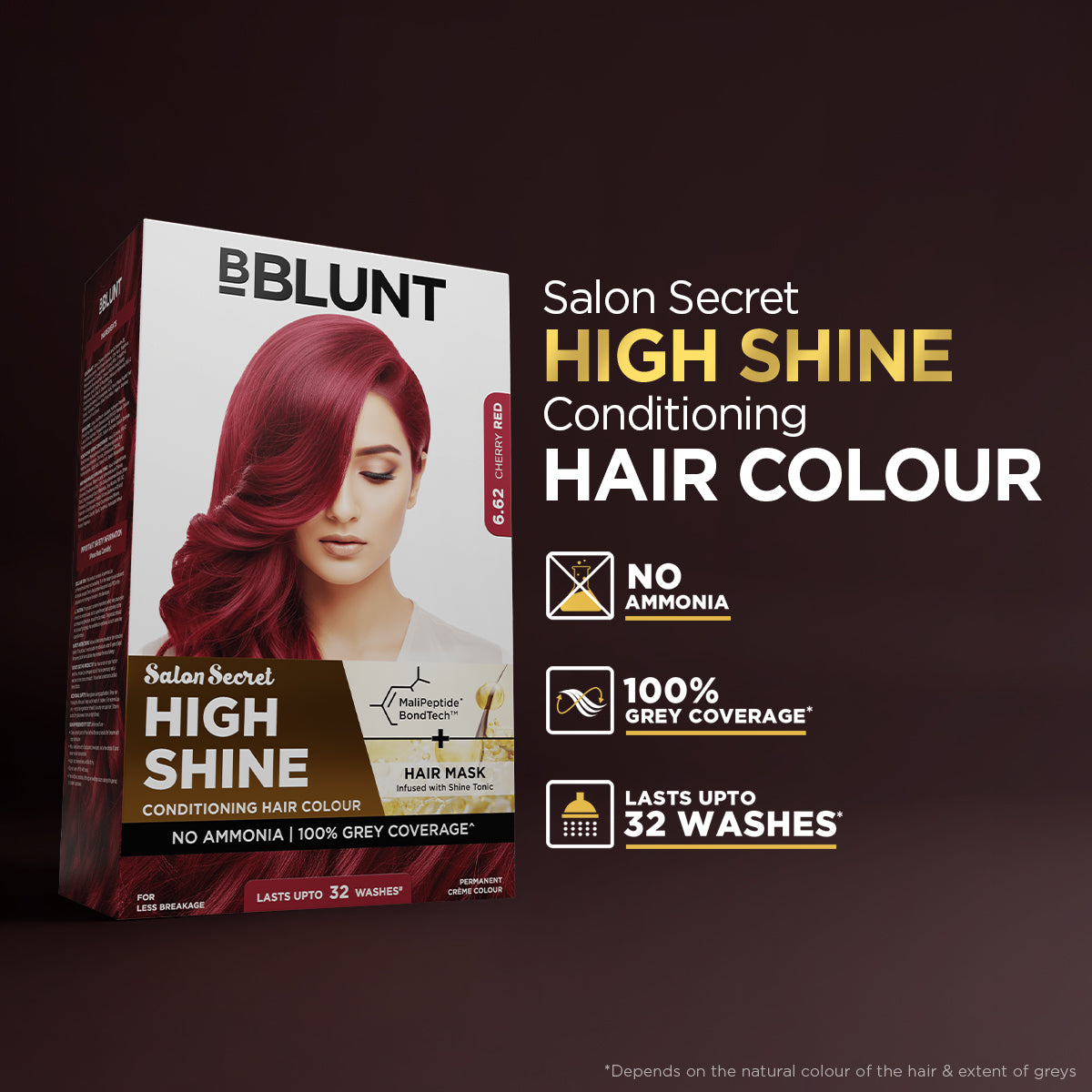 Bblunt High Shine Conditioning Hair Colour Pack of 2, Cherry Red Shade 6.62 Pack of 2 - Image 3 - Buy from Indicrest
