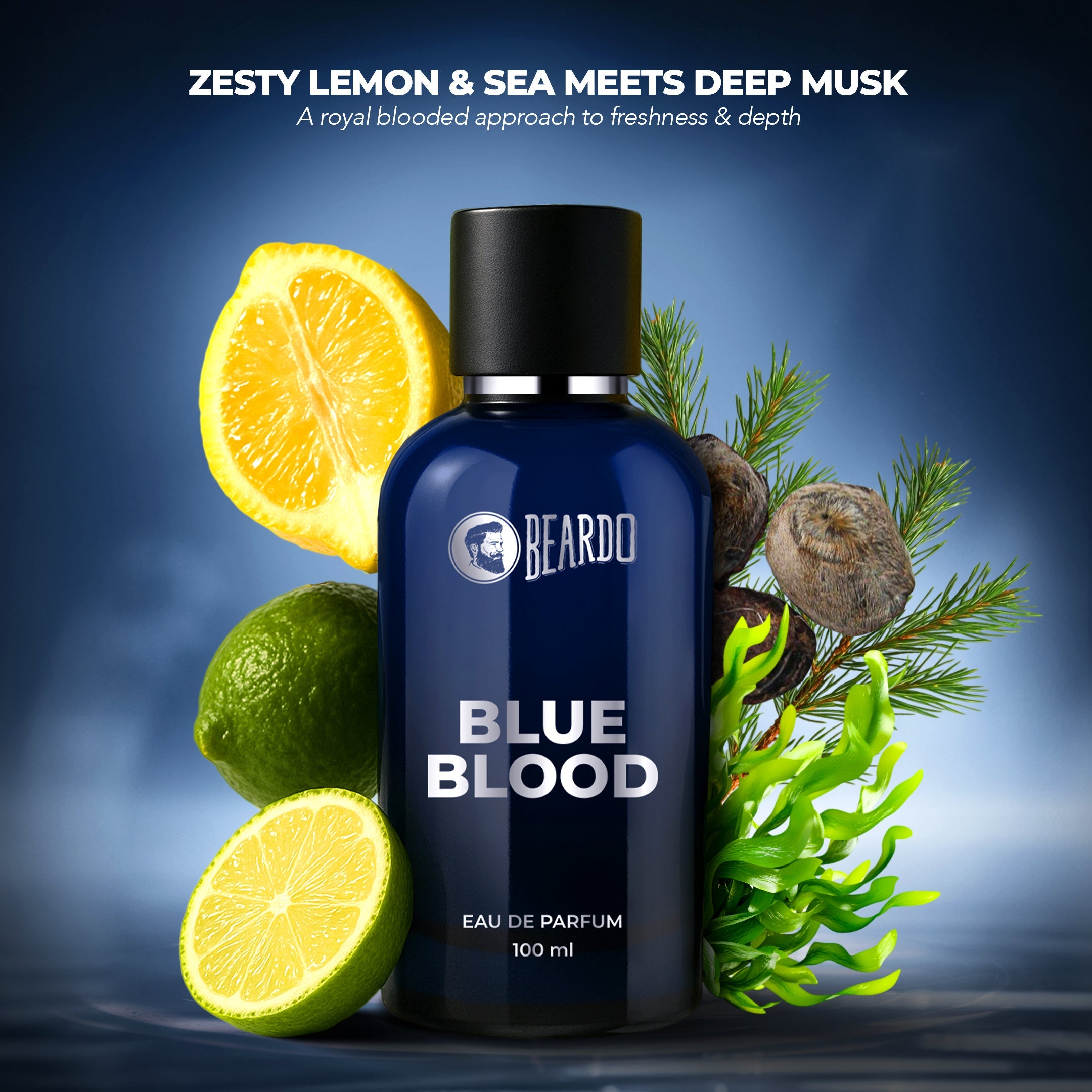 Beardo Blue Blood Perfume EDP, 100ml - Image 3 - Buy from Indicrest