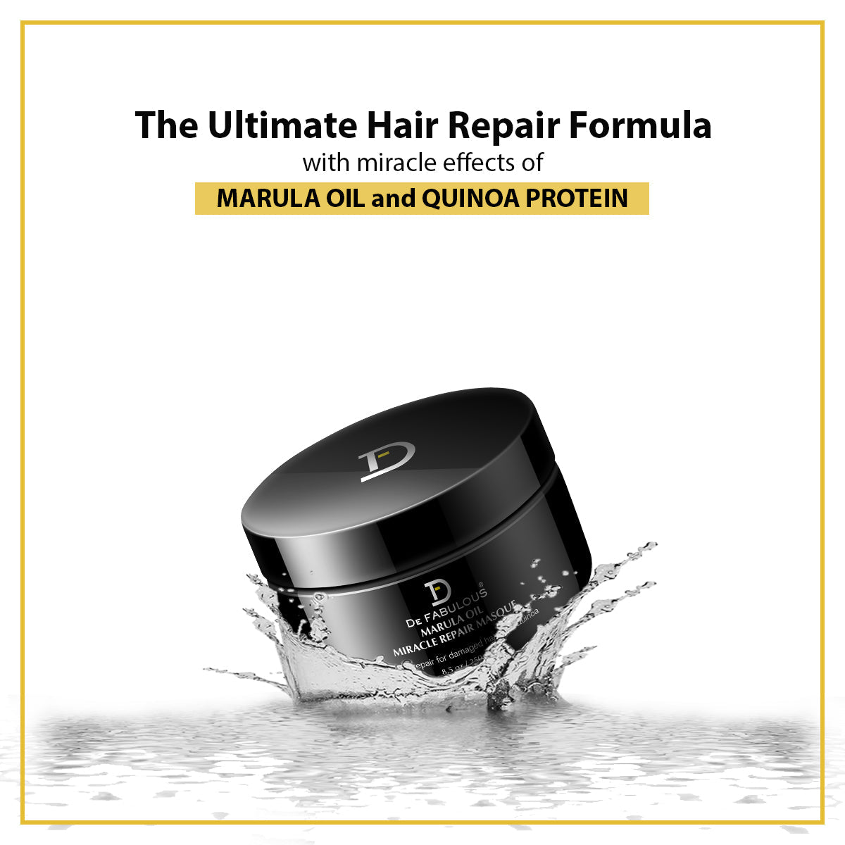 De Fabulous Marula Oil Miracle Repair Masques, 250ml - Image 3 - Buy from Indicrest