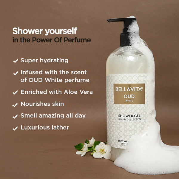 OUD WHITE Shower Gel - 500ml - Image 3 - Indicrest