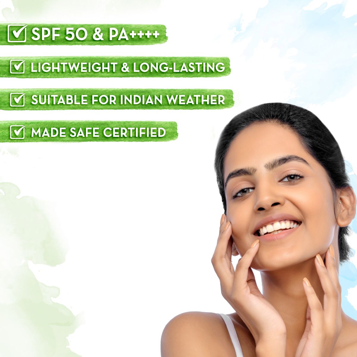 Mamaearth Ultra-Light Indian Sunscreen SPF 50 PA++++ 80g, Pack of 2 - Image 2 - Buy from Indicrest
