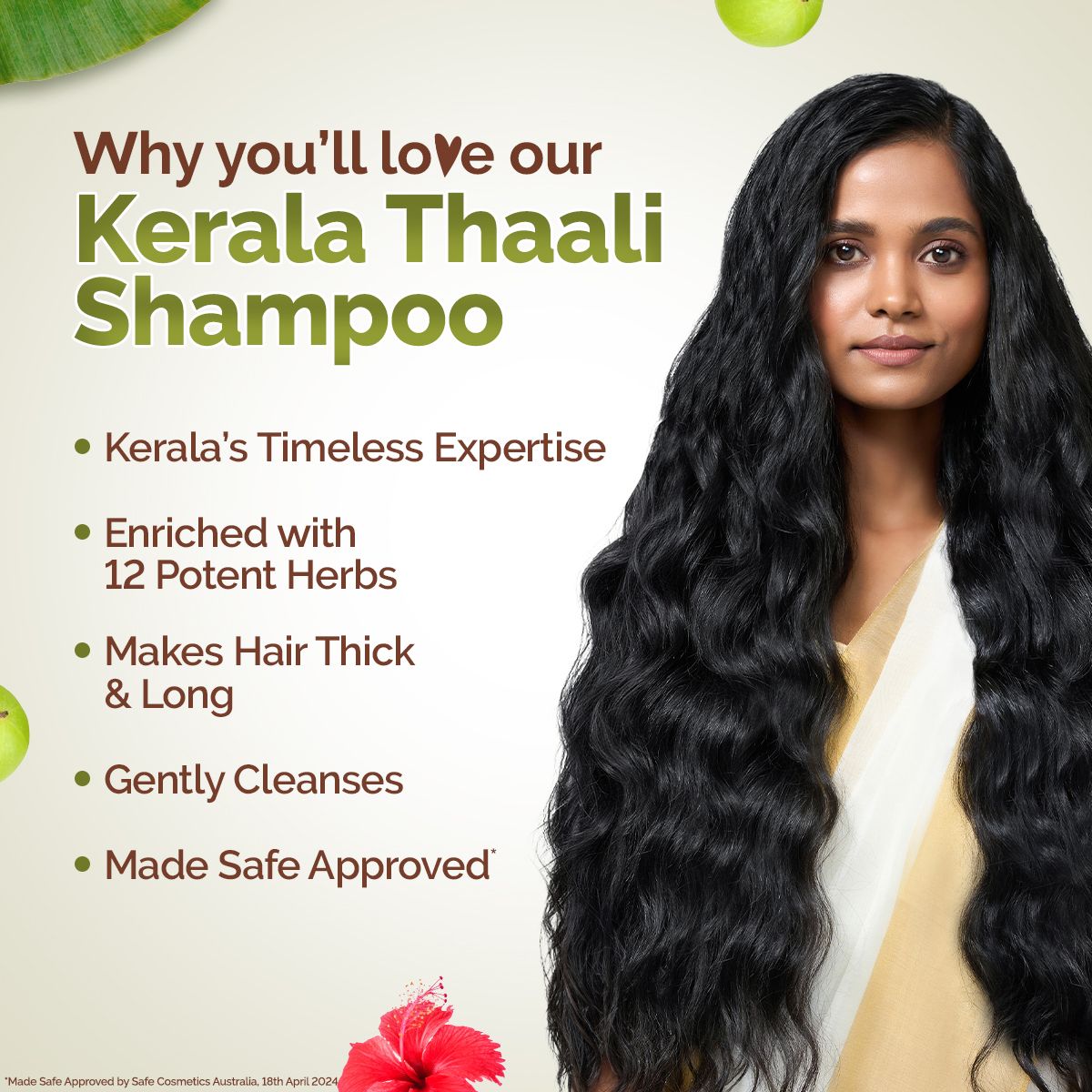 Mamaearth Kerala Thaali Shampoo with the Power of 12 Herbs for Thick & Long Hair, 250ml - Image 4 - Buy from Indicrest