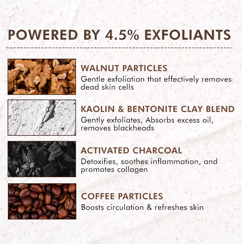 Mcaffeine Pore Clear Coffee Cookie Face Scrub, 100g - Image 3 - Buy from Indicrest