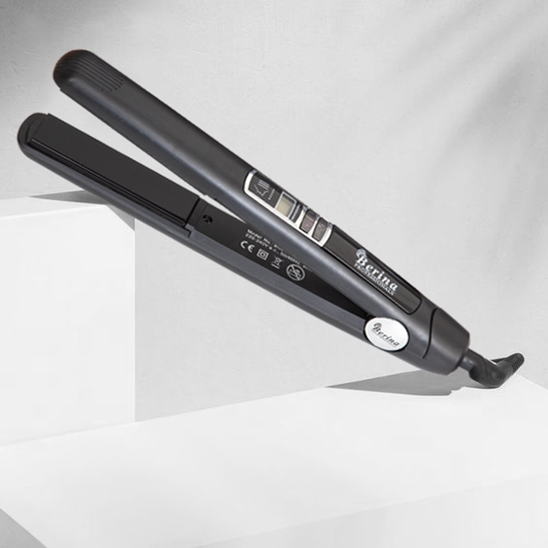 Berina Professional Digital Control Flat Straightener BC-040P | Precise Temperature Control & Smooth Styling, BC-040P