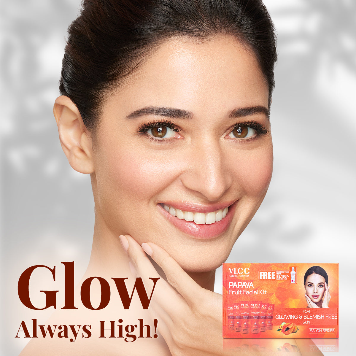 VLCC Papaya Fruit and Pearl Facial Kit with Free Rose Water Toner - Image 4 - Buy from Indicrest
