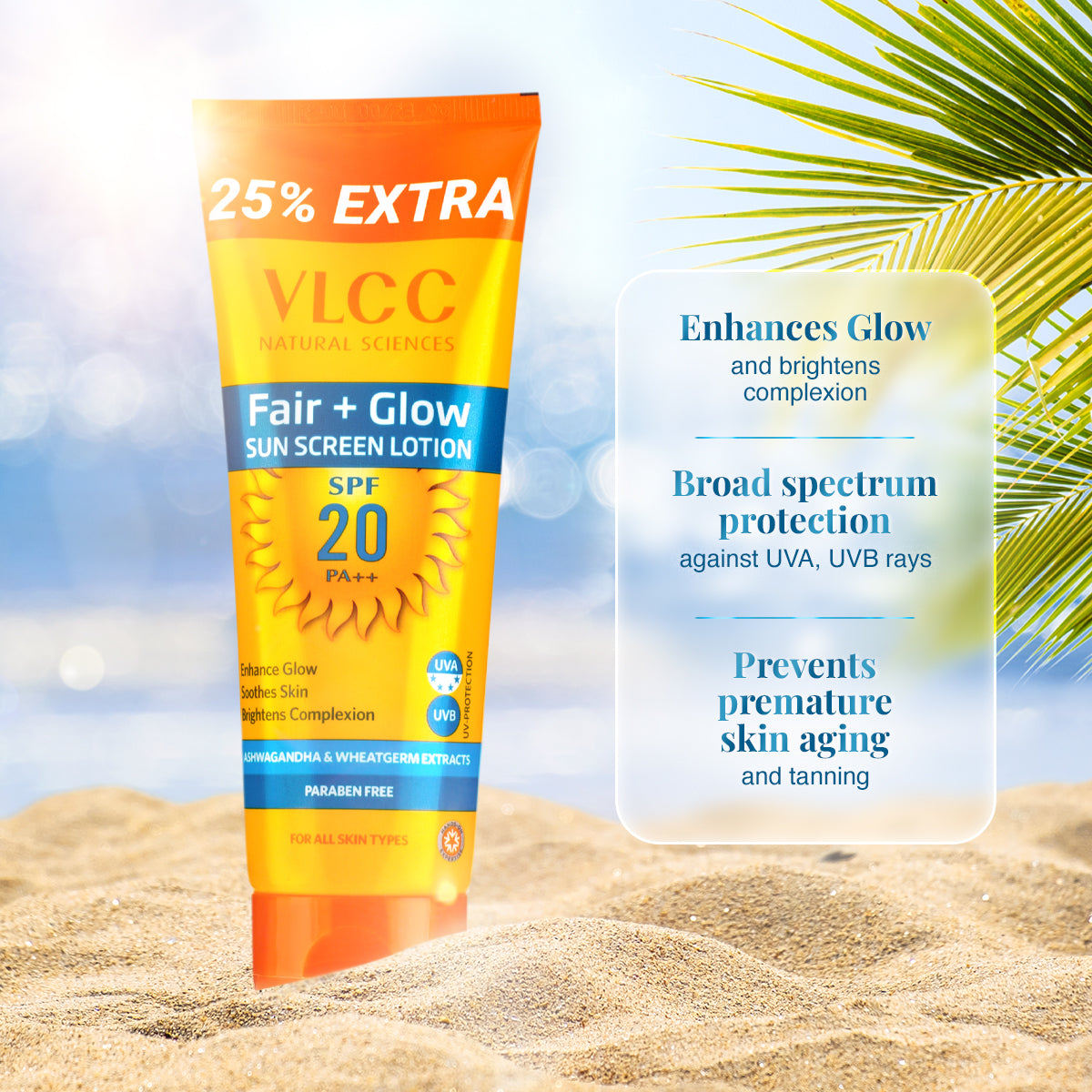 VLCC Fair+Glow SPF 20 and 3D Youth Boost SPF 40 PA +++ Sunscreen - Image 4 - Buy from Indicrest