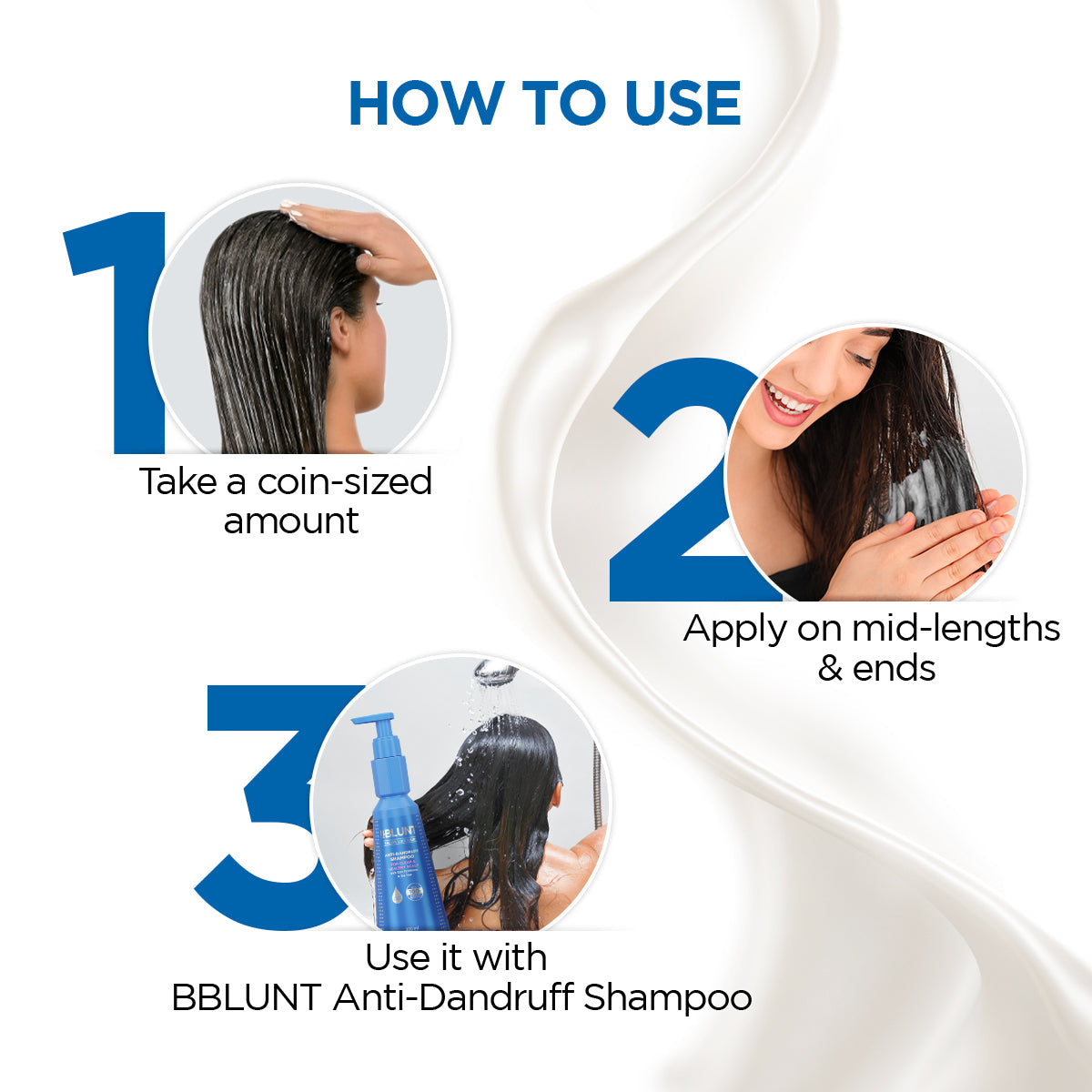 Bblunt Anti-Dandruff Conditioner For Smooth & Nourished Hair, 250g - Image 5 - Buy from Indicrest