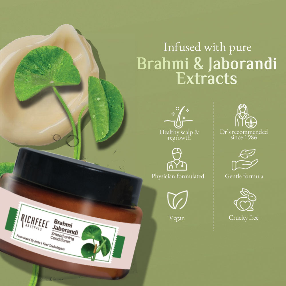 Richfeell Brahmi Jaborandi Smoothening Conditioner 50 gm - Image 2 - Buy from Indicrest
