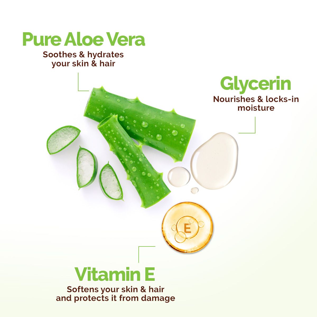 Mamaearth Aloe Vera Gel with 100% Natural Aloe Vera & Vitamin E for Skin & Hair, 150ml - Image 3 - Buy from Indicrest