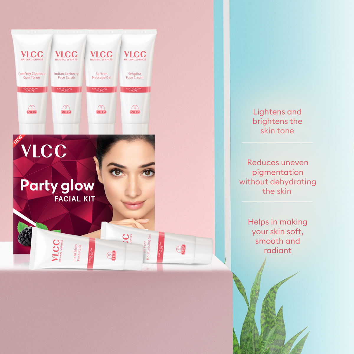 VLCC Party Glow and Gold Facial Kit - Image 3 - Buy from Indicrest