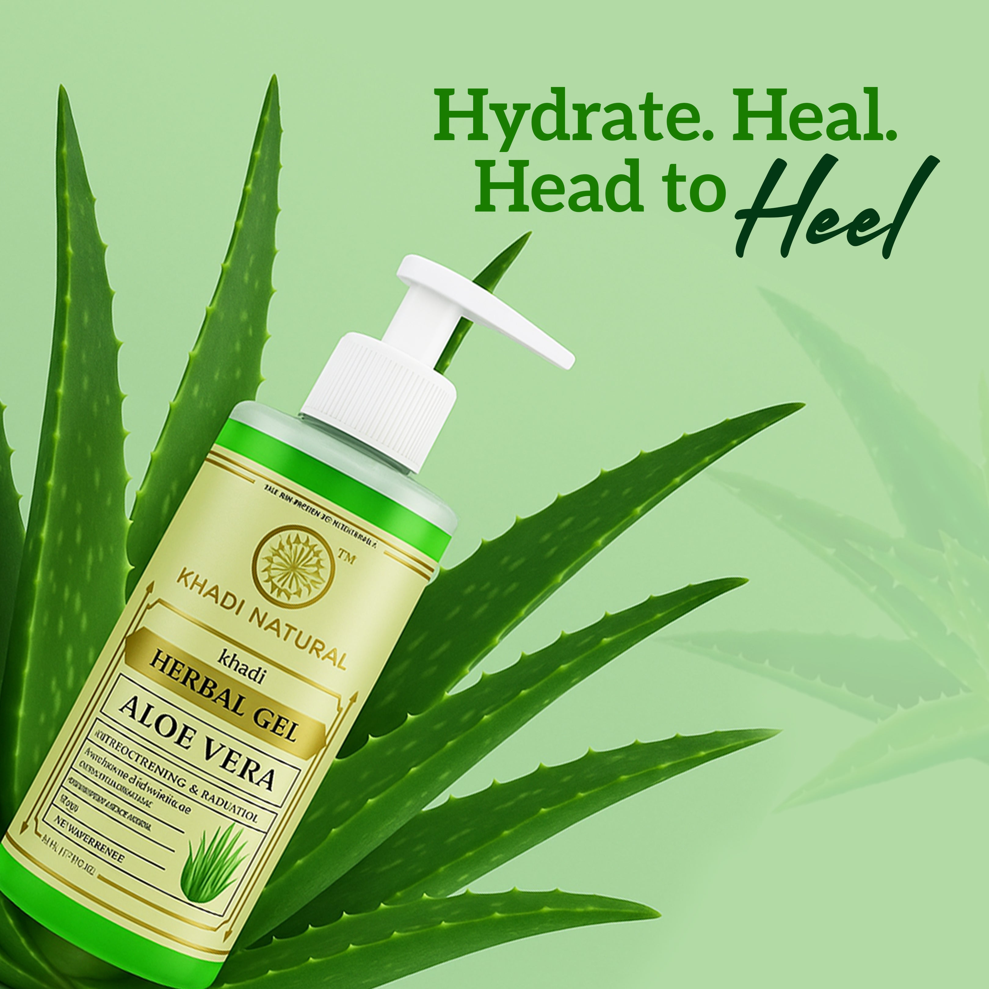 Khadi Natural Aloe Vera Gel With Liquorize & Cucumber Extracts - 500ml - Image 8 - Buy from Indicrest