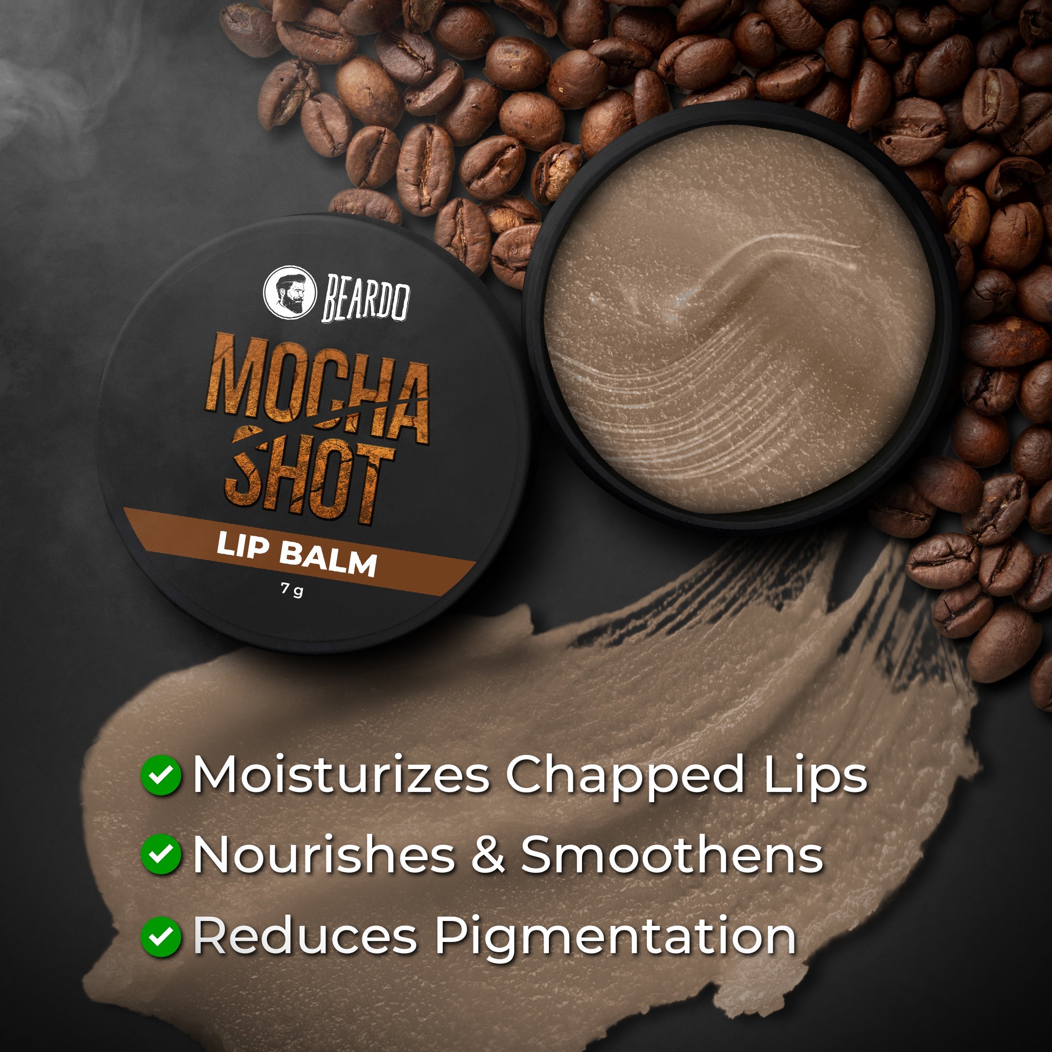 Beardo Mocha Shot Lip Balm, Pack of 2 - Image 5 - Buy from Indicrest
