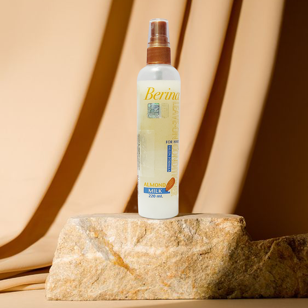 Berina Professional Leave-On Conditioner Almond Milk | Deep Moisture, Softness & Smooth Texture, 220ml