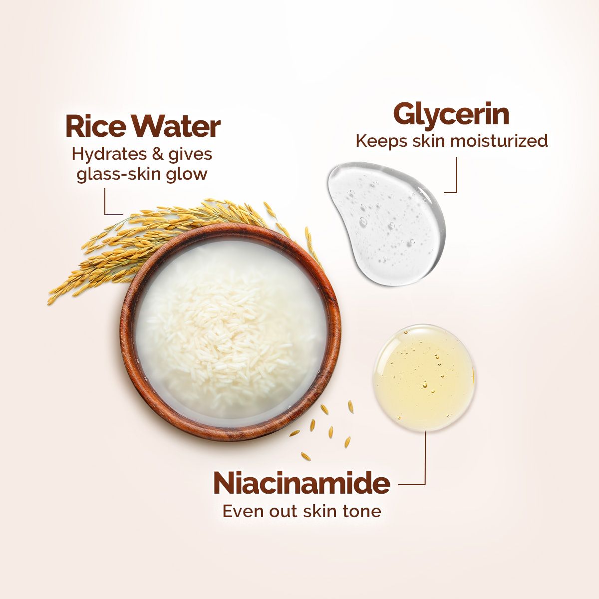 Mamaearth Rice Dewy Bright Face Wash With Rice Water & Niacinamide for Glass Skin, 200ml - Image 3 - Buy from Indicrest