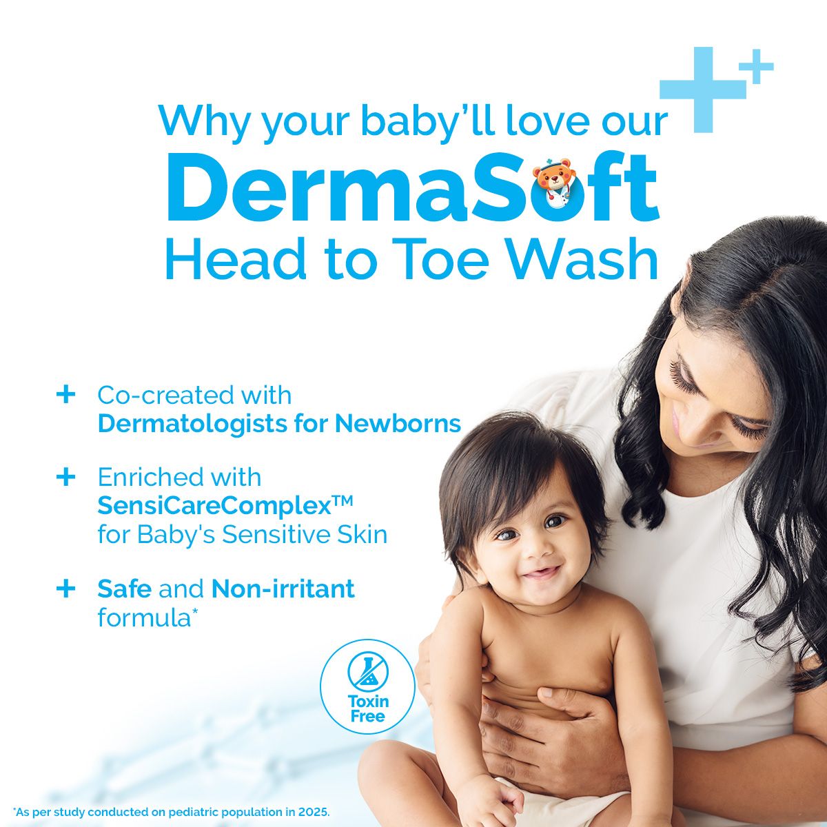 Mamaearth Baby DermaSoft Head to Toe Wash for Baby's Sensitive Skin, 250ml - Image 3 - Buy from Indicrest