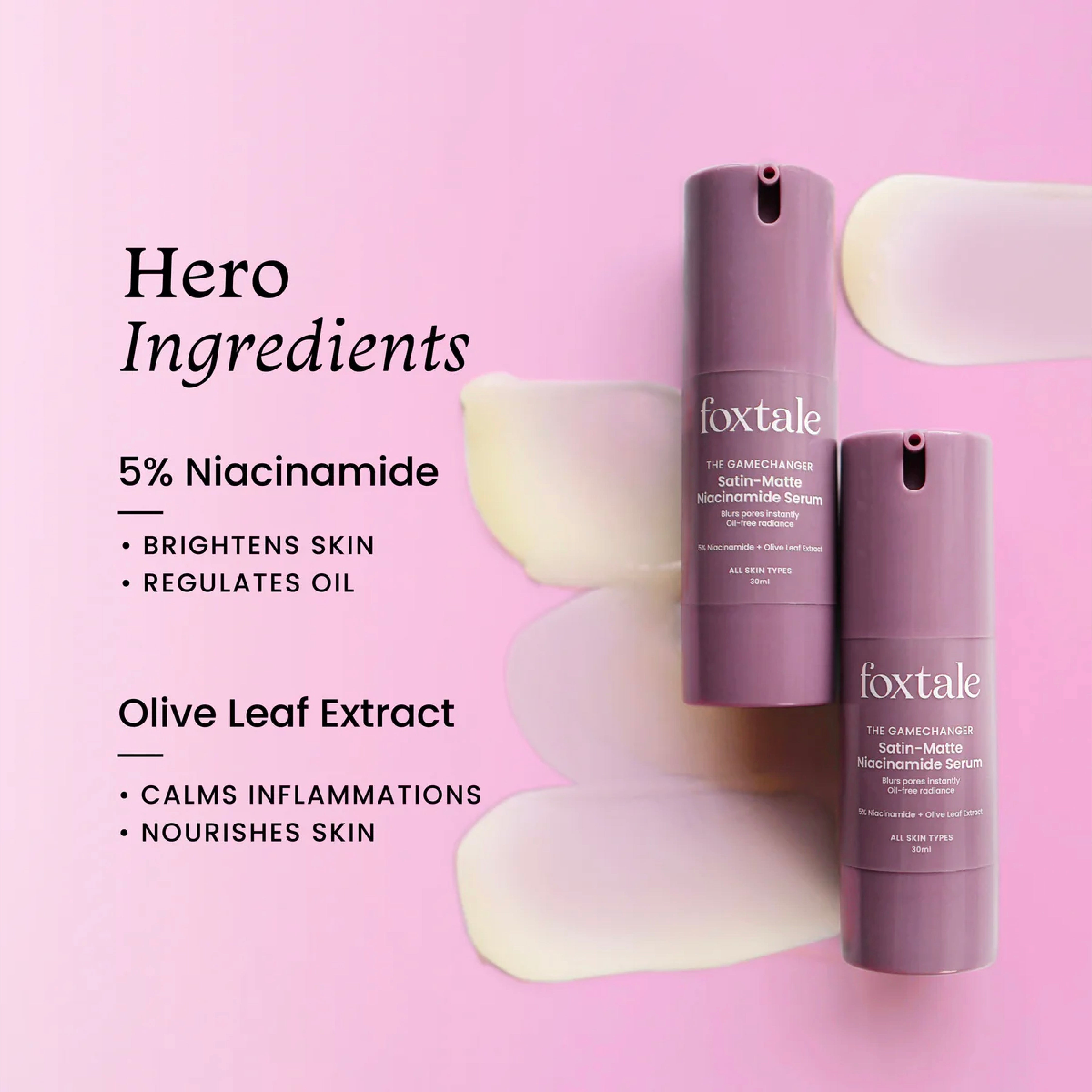 Foxtale 5% Niacinamide Brightening Serum Fades blemishes and brightens skin - Image 3 - Buy from Indicrest