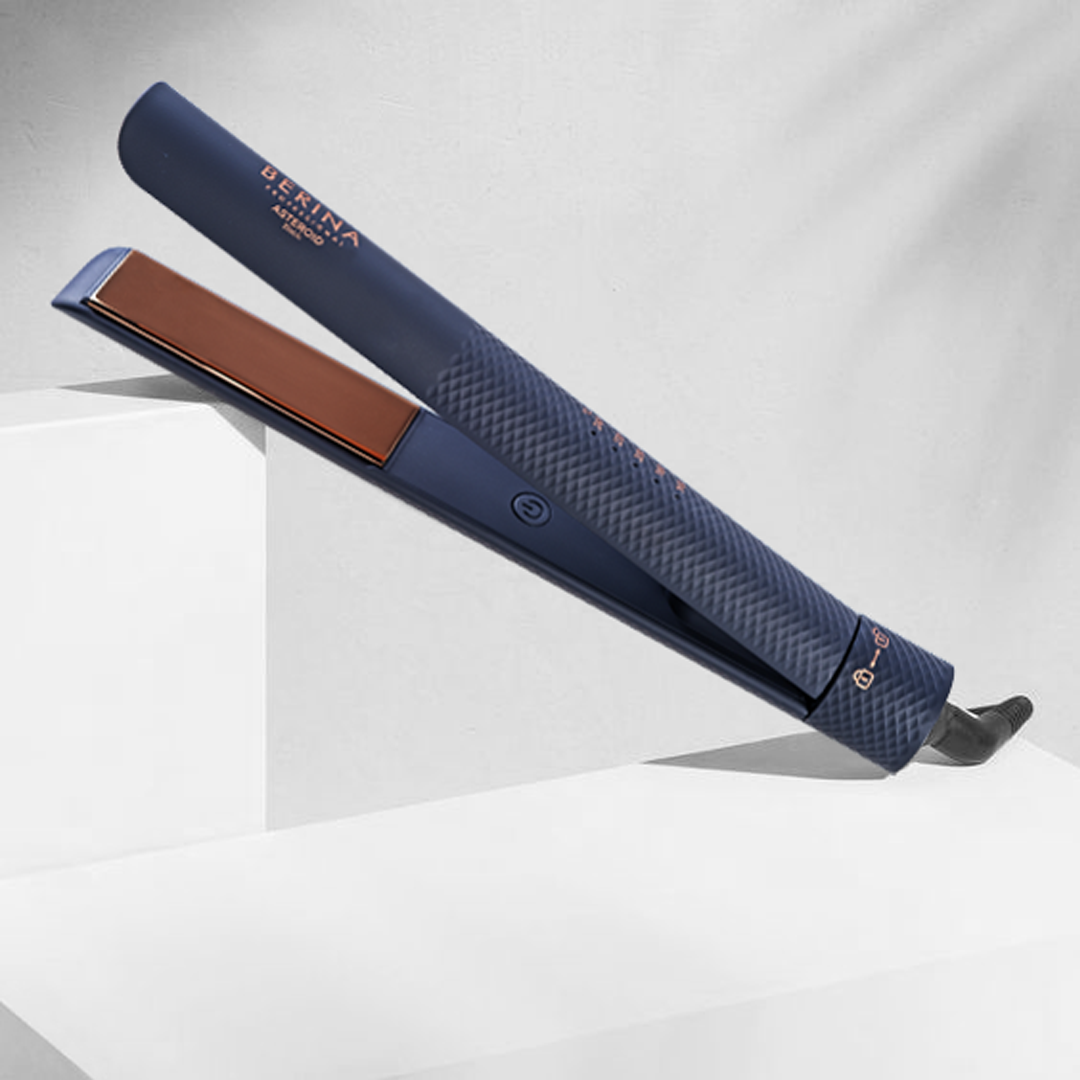 Berina Professional Asteroid BC-069 Powerful Hair Straightener | Sleek Finish & Professional Styling, Black Buy from Indicrest