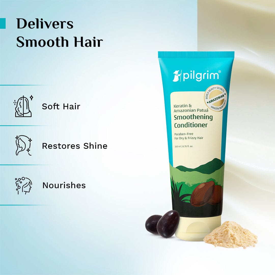 Pilgrim Keratin & Amazonian Patua Smoothening Shampoo, 200ml - Image 10 - Buy from Indicrest
