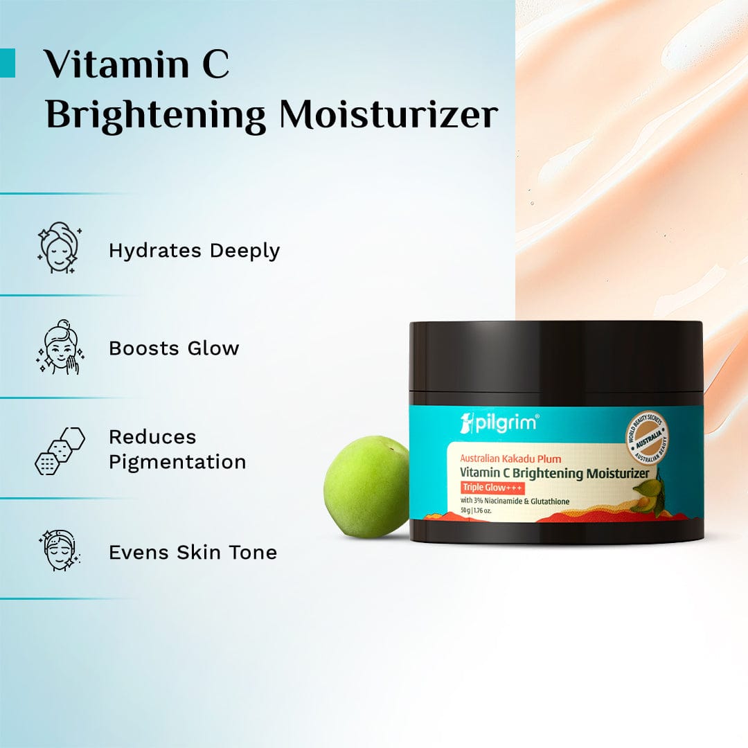 Pilgrim Australian Kakadu Plum Vitamin C Brightening Moisturizer, 50g - Image 3 - Buy from Indicrest