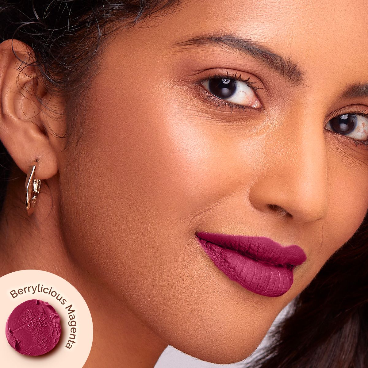 Mamaearth Moisture Matte Longstay Mini Lipstick, 0.7g | Berrylicious Magenta, 0.7g - Image 2 - Buy from Indicrest