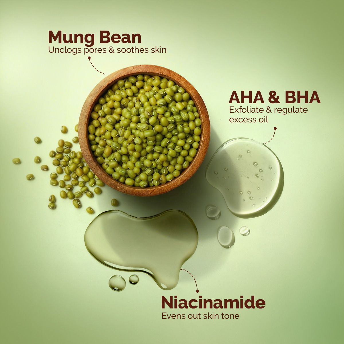 Mamaearth Mung Bean Pore Cleansing Foam Scrub with Mung Bean, AHA & BHA for Normal to Oily Skin, Pack of 2 X 100g - Image 4 - Buy from Indicrest