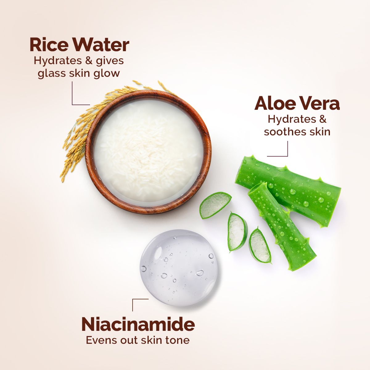 Mamaearth Rice Oil-Free Face Moisturizer With Rice Water & Niacinamide for Glass Skin, 150g - Image 3 - Buy from Indicrest
