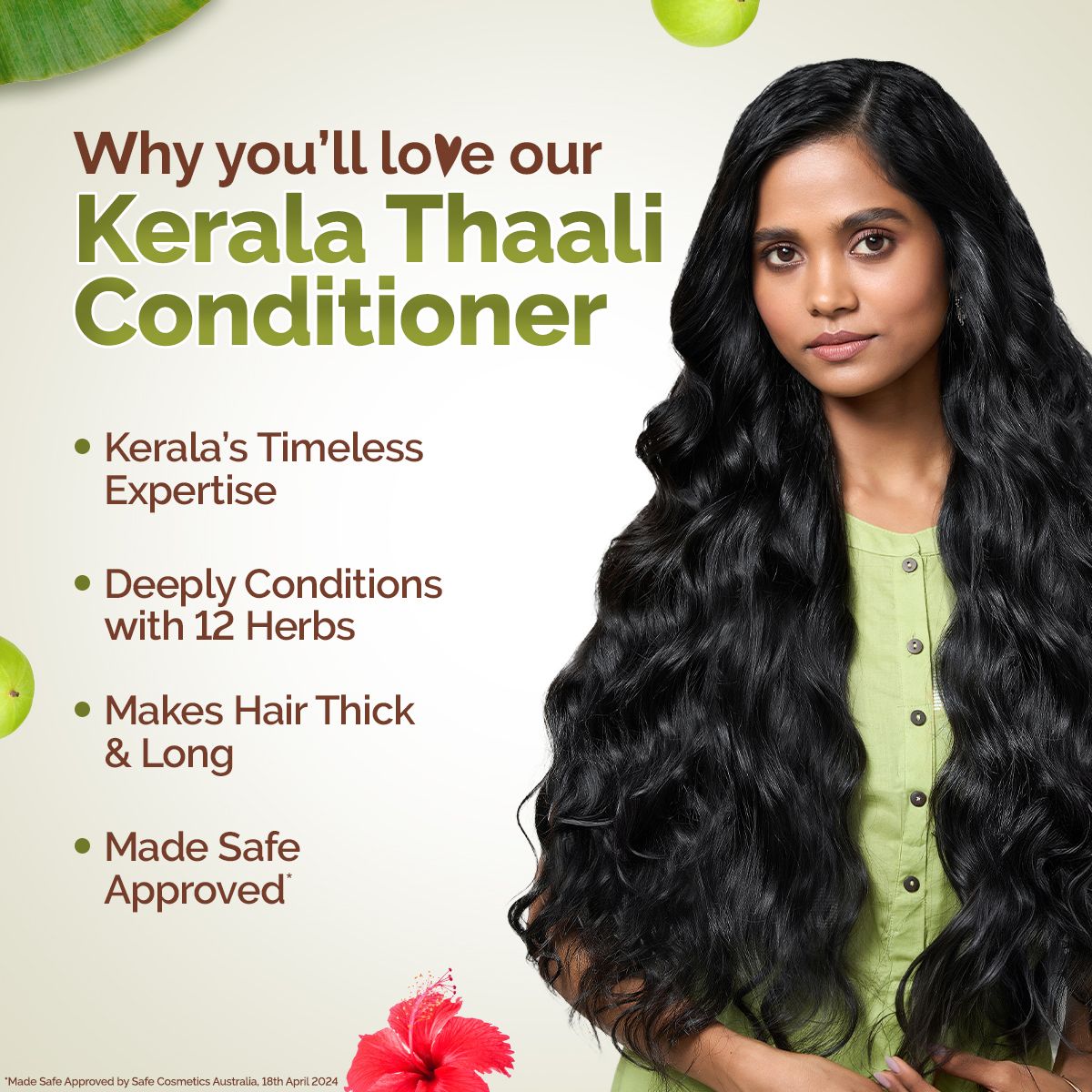 Mamaearth Kerala Thaali Conditioner with Hibiscus, Amla, Reetha and Methi Dana for Smooth, Thick & Long Hair, 250ml - Image 3 - Buy from Indicrest