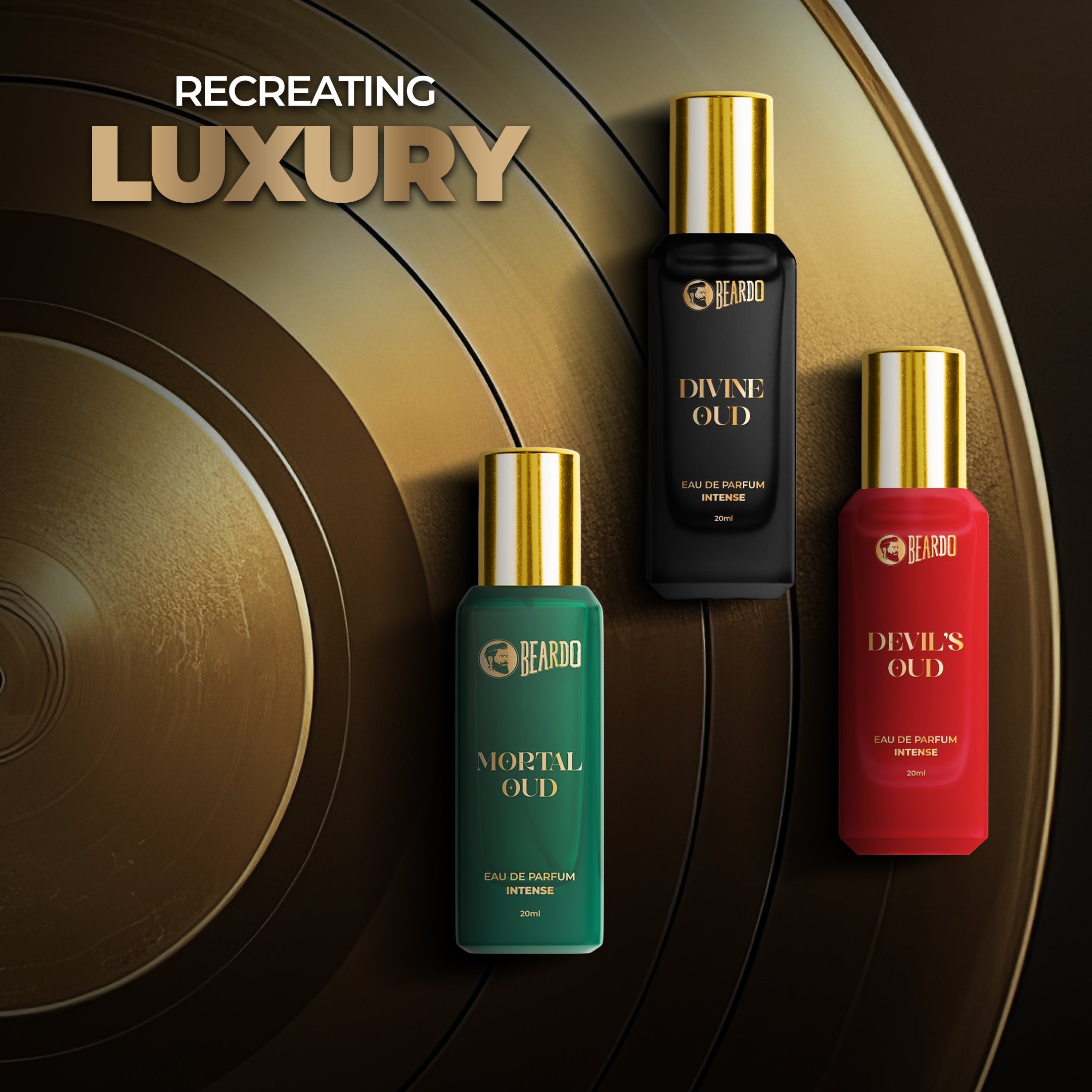 Beardo Three Worlds of Oud Luxury Perfume Giftset 20ml X 3 - Image 7 - Buy from Indicrest