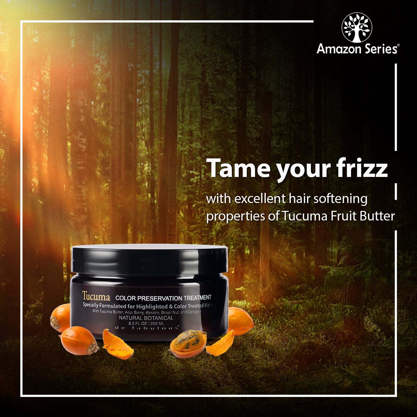 De Fabulous Amazon Series Tucuma Color Preservation Treatment, 250ml - Image 3 - Buy from Indicrest