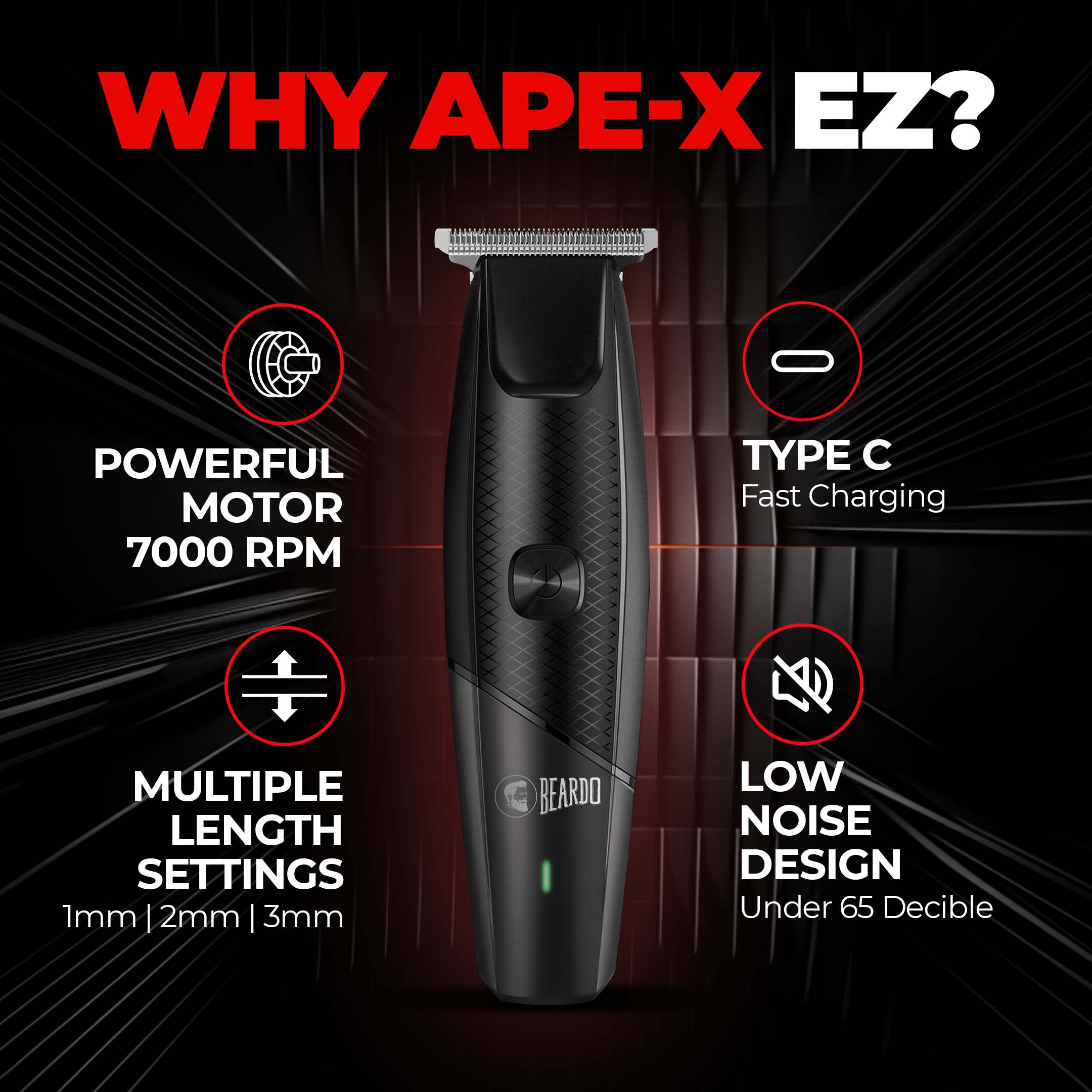 Beardo Ape-X EZ Trimmer - Image 3 - Buy from Indicrest