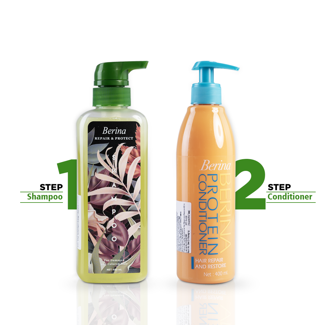 Berina Professional Repair & Protect Shampoo | Repairs, Strengthens & Protects Damaged Hair, 480ml