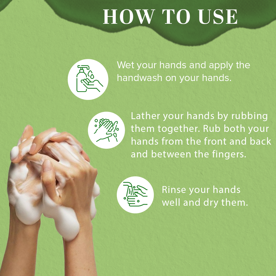 Khadi Natural Anti-Bacterial Neem Tulsi Handwash - 300ml - Image 4 - Buy from Indicrest