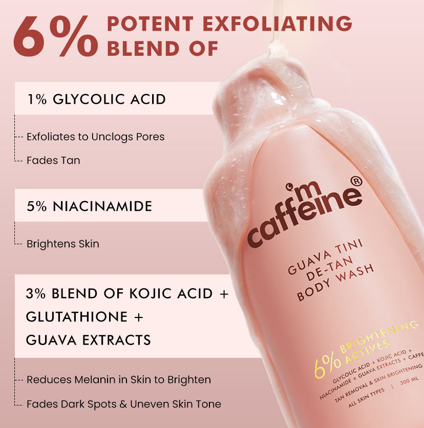 Mcaffeine De-Tan & Exfoliating Body Washes, Set of 2 X 300ml - Image 3 - Buy from Indicrest