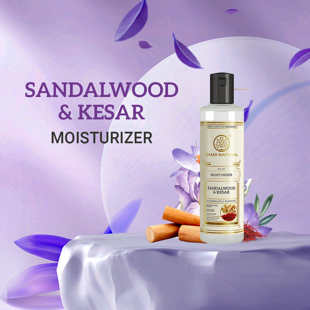 Khadi Natural Sandalwood & Kesar Moisturizer - 210ml - Image 7 - Buy from Indicrest