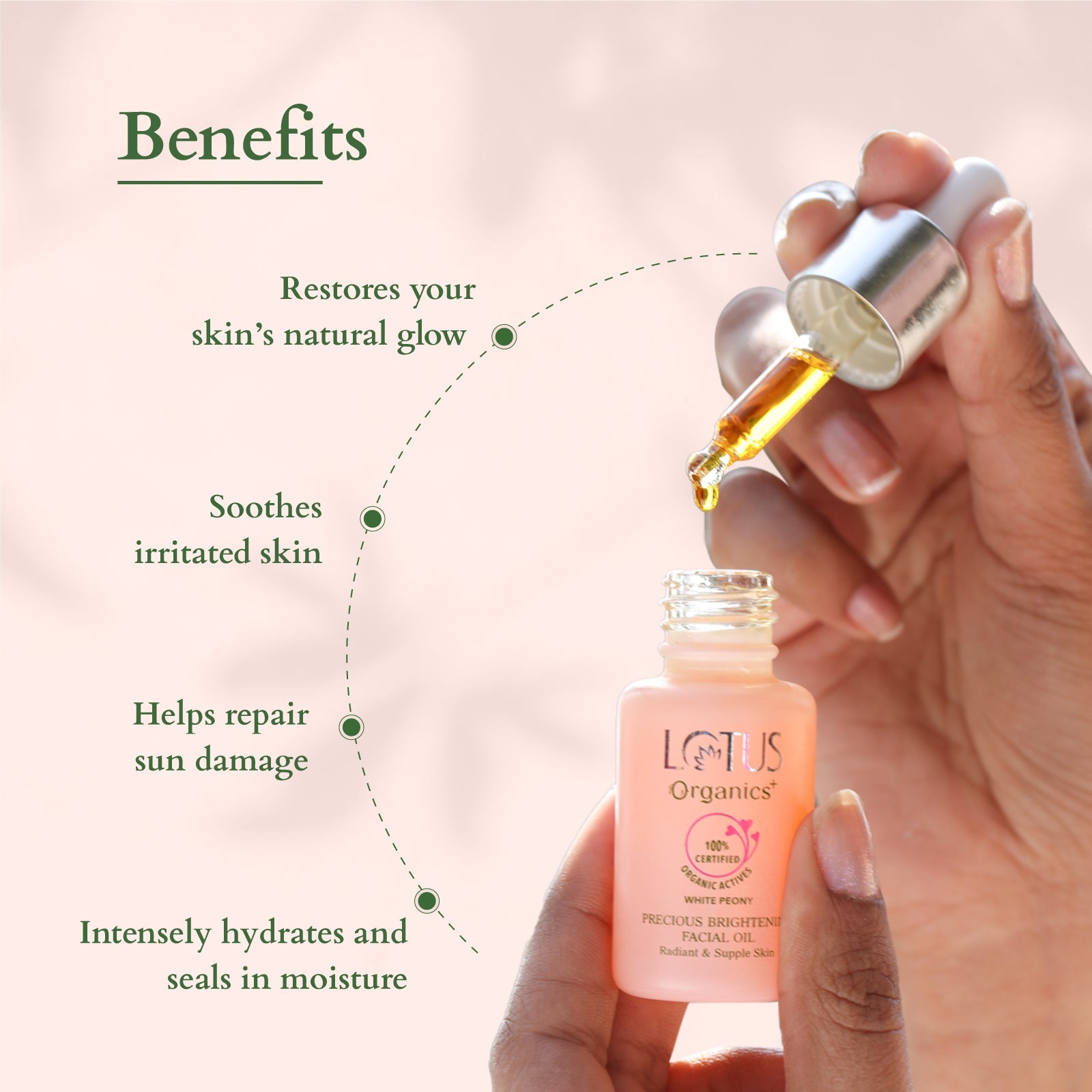Lotus Herbals Precious Brightening Facial Oil, 15ml