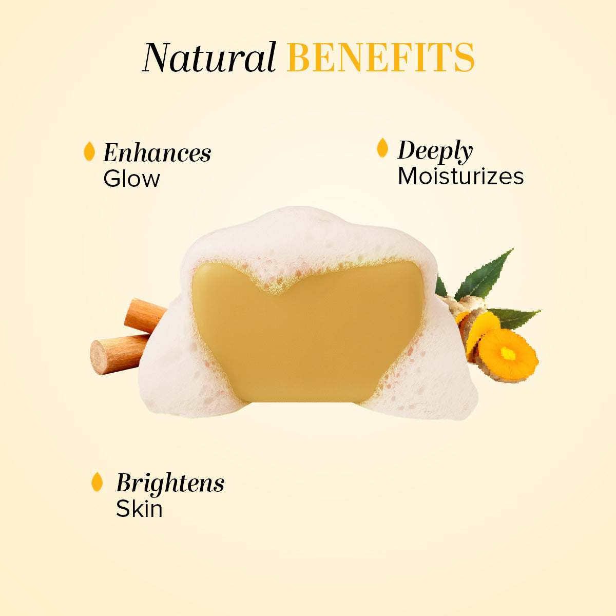 Khadi Natural Herbal Chandan Haldi Soap Combo Pack Of 3 – 125gm Each - Image 2 - Buy from Indicrest