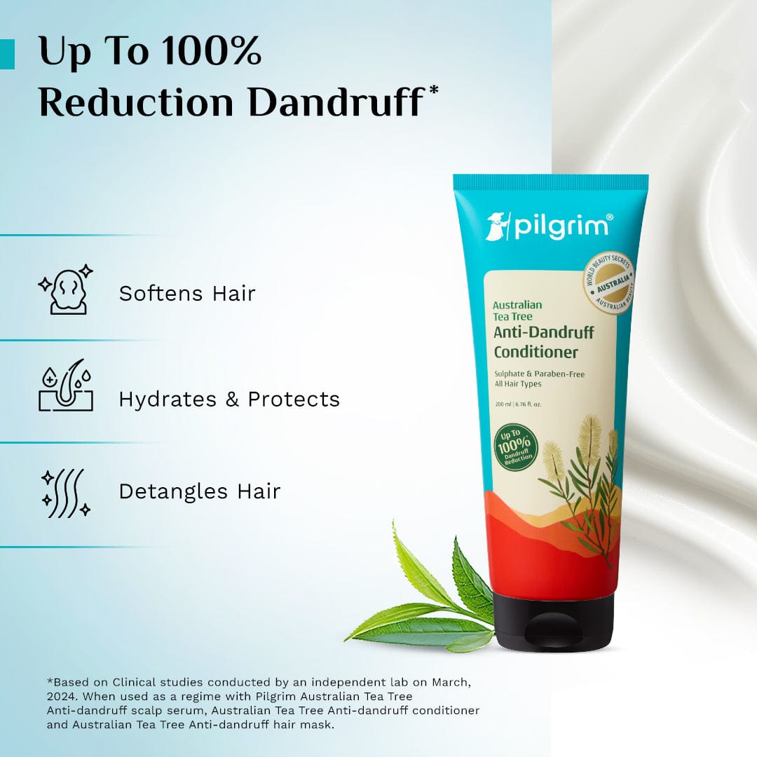 Pilgrim Australian Tea Tree Anti-Dandruff Conditioner, 200ml - Image 3 - Buy from Indicrest