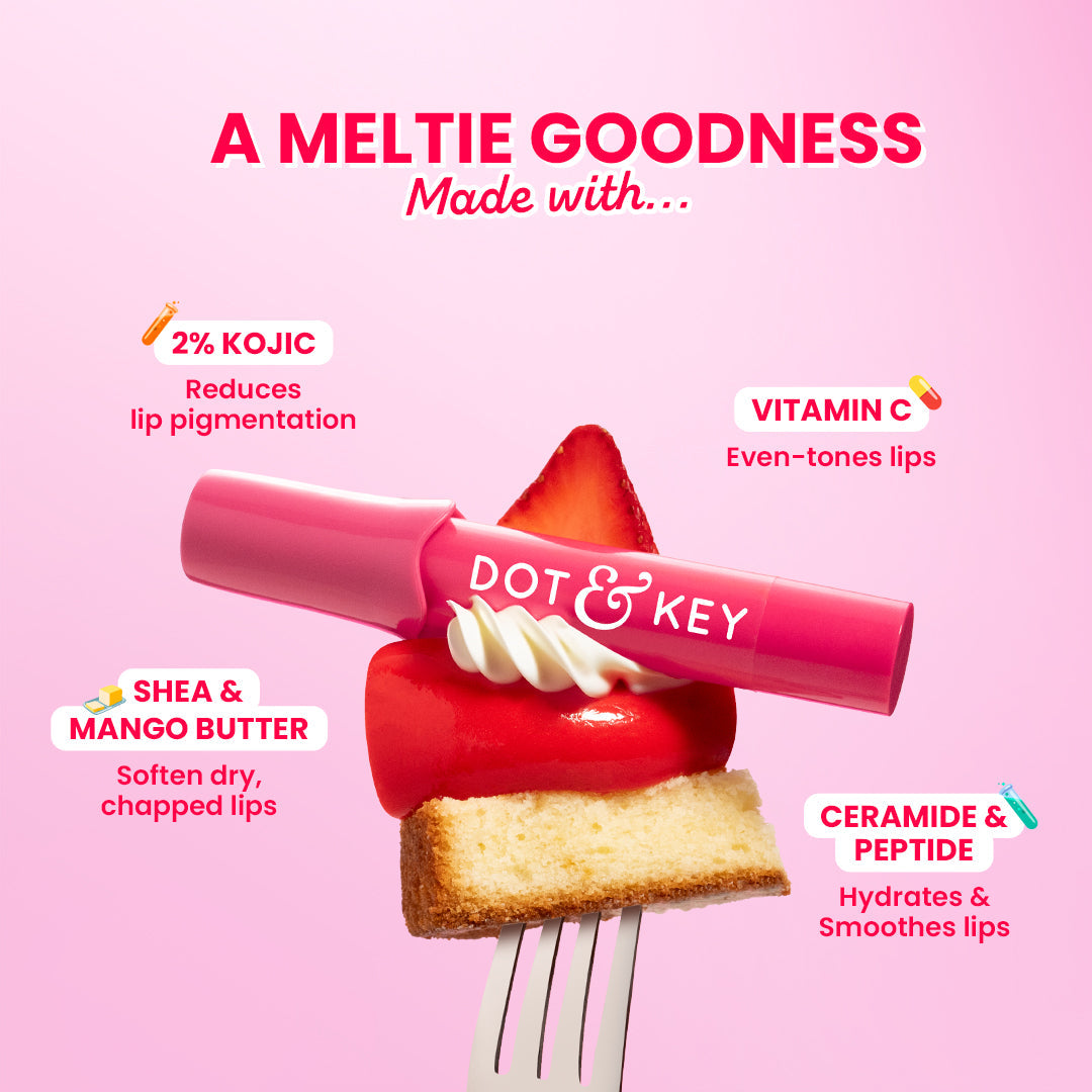 Dot & Key Meltie Lip Balm SPF 50+ PA+++, (Strawberry Glaze)