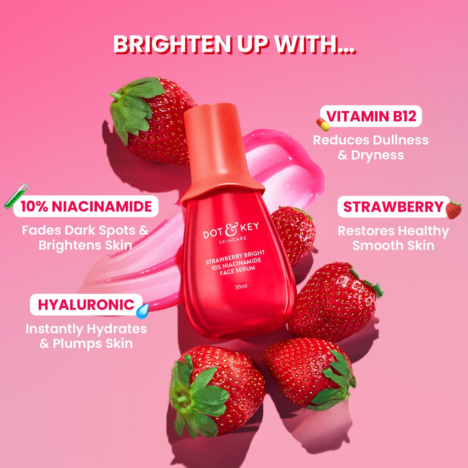 Dot & Key Strawberry + Niacinamide Bright Skin Duo, (50ml+30ml)