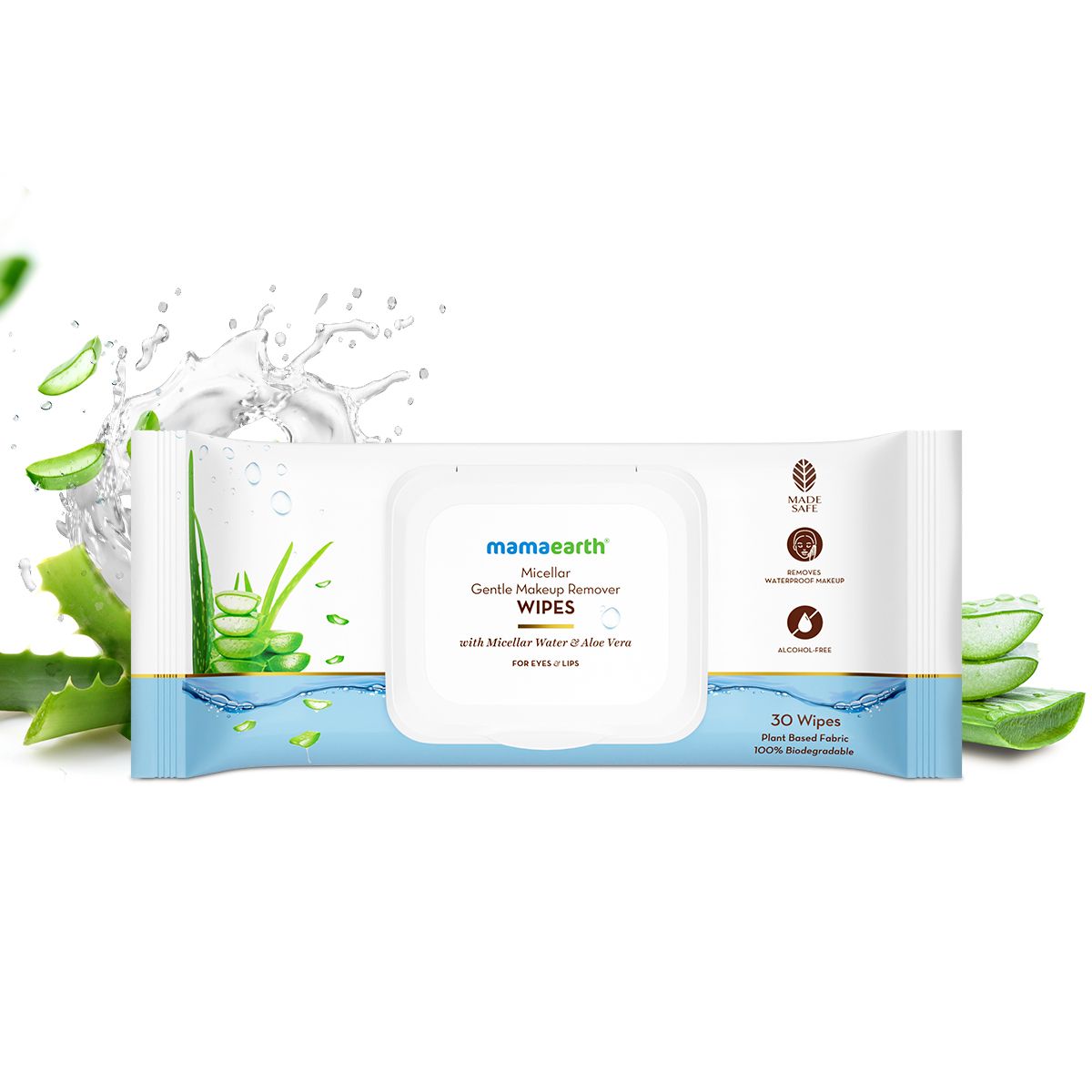Mamaearth Micellar Gentle Makeup Remover Wipes, 30Nos - Buy from Indicrest