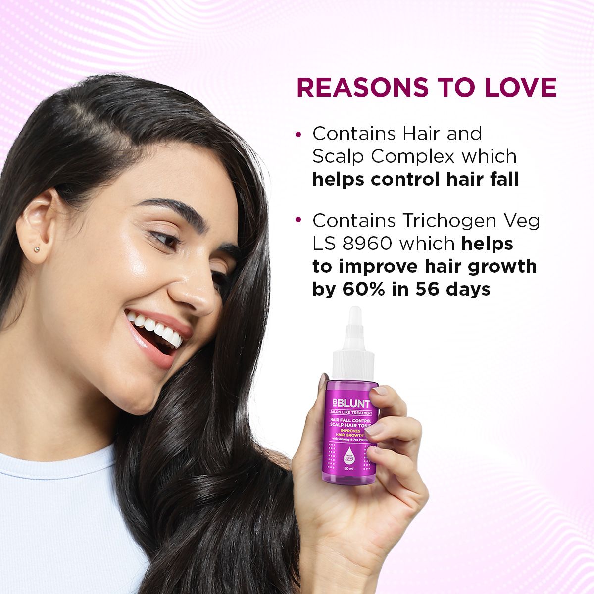 Bblunt Hair Fall Control Scalp Hair Tonic, 50ml - Image 2 - Buy from Indicrest