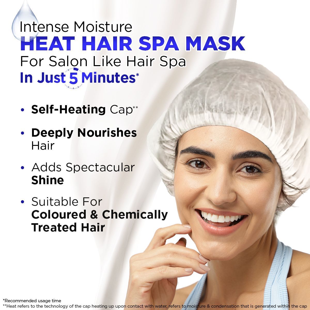 Bblunt Intense Moisture Heat Hair Spa Mask with Jojoba Oil & Vitamin E for SalonLike Hair Spa at Home, 70g, Pack of 2 - Image 4 - Buy from Indicrest