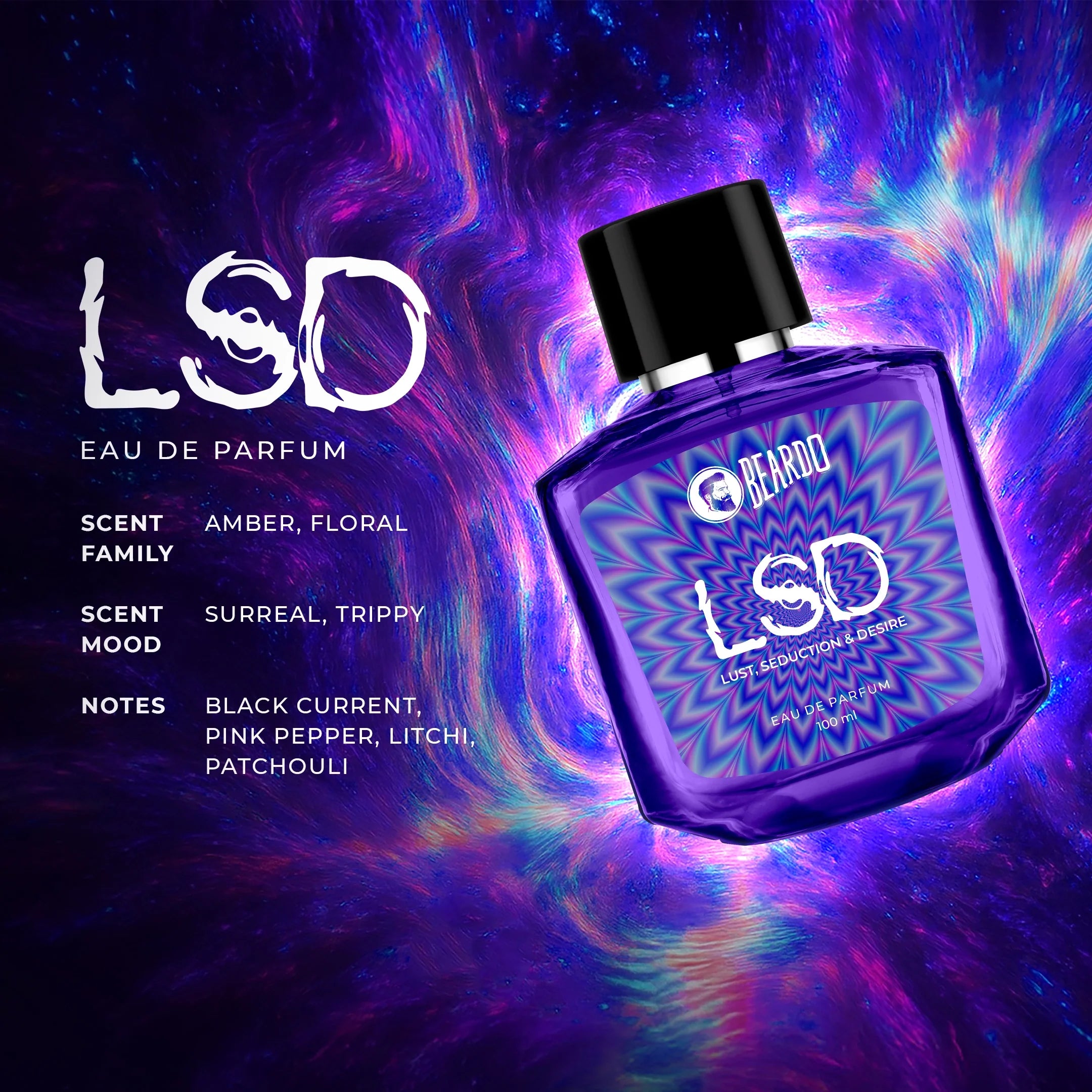 Beardo LSD Perfume EDP, 100ml - Image 3 - Buy from Indicrest