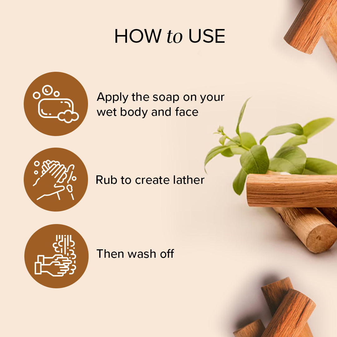 Khadi Natural Sandalwood Soap Combo Pack Of 8 – 125gm Each - Image 4 - Buy from Indicrest