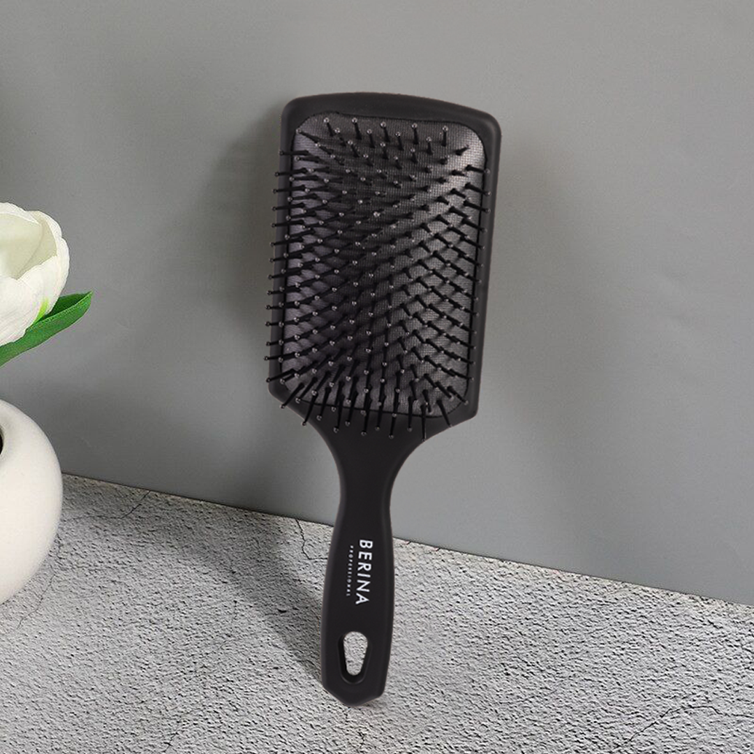 Berina Professional Detangle Pro Paddle Brush | Gentle Detangling Without Breakage or Hair Pull, Brush